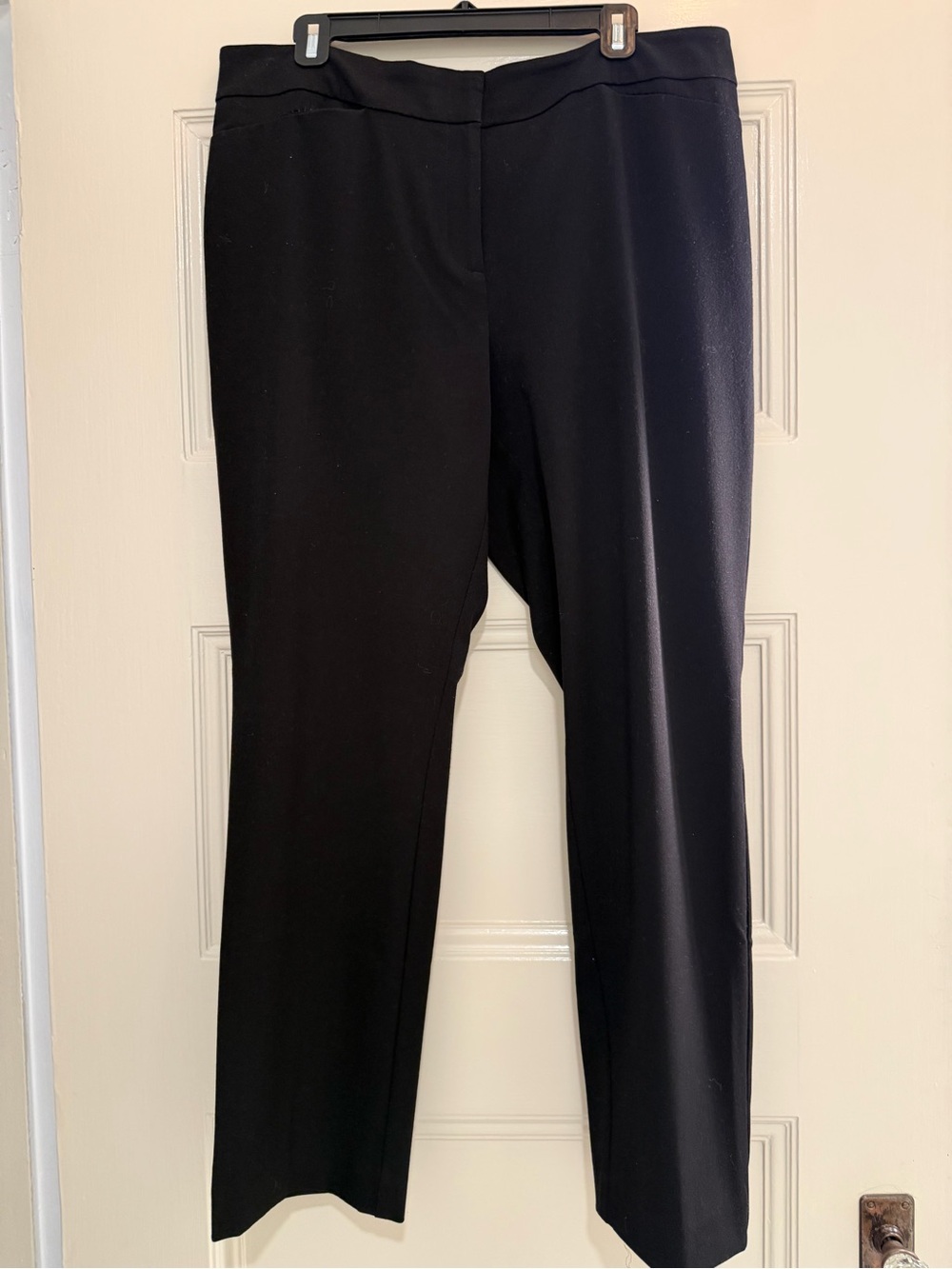 Ann Taylor Factory Straight Leg Black Pants - 14 Curvy
